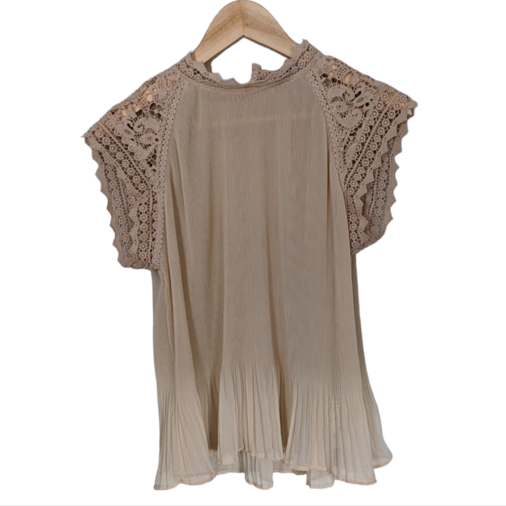 Zara Cream Lace Blouse
